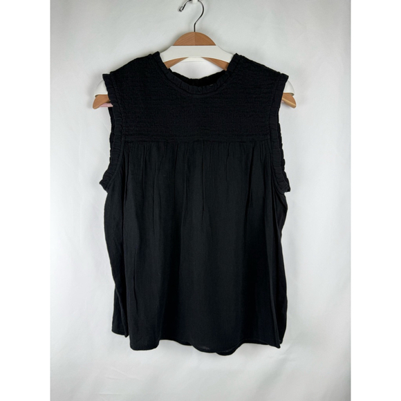 Caslon Tops - Women's Caslon Smocked Blouse Black Size XL